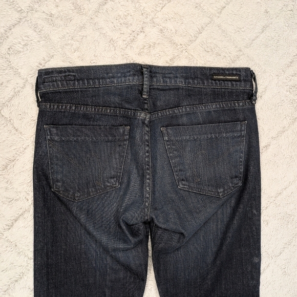 Citizens Of Humanity Jeans Womens 27 Blue Dark Dita Petite Boot Low-Rise Flare - Picture 10 of 10